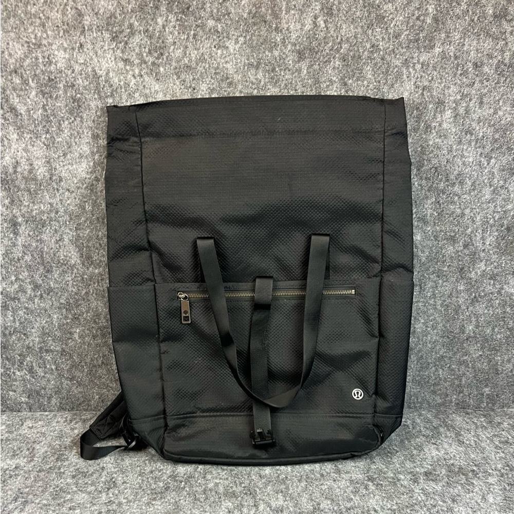 lululemon athletica Black Backpack with Front Pocket